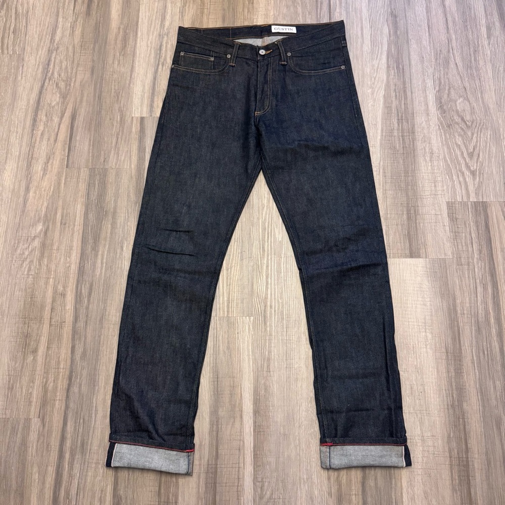 Gustin Slim Jeans 33x34 “Japan Indigo” Selvedge Raw Denim